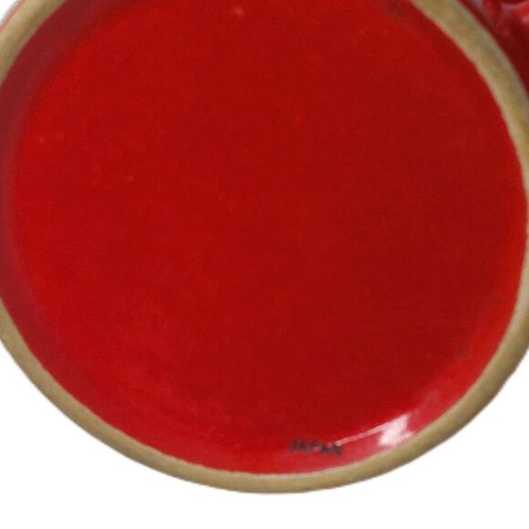 Vintage Maxwell House Instant Coffee Mugs Cups Red Gold Trim 12 OZ Set of 5 - Picture 5 of 6